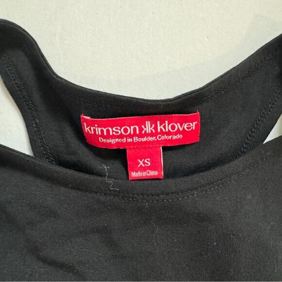 Krimsom Klover Nina Tank Solid Black Size X-Small NWT - Picture 3 of 9